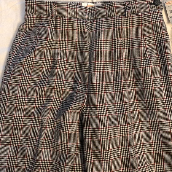NWT TALBOTS 100% Wool Plaid Trousers 4P - Picture 6 of 7